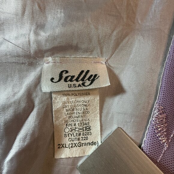 📌Sally Embroidered Lavender Formal - Mother Bride/ Groom Dress Matching Jacket - Picture 14 of 16